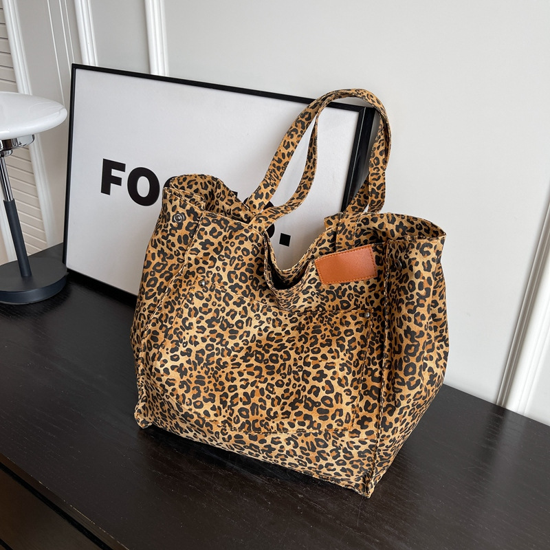حقيبة يد بنمط الفهد، حقيبة كتف - مراجعة Women Bags Work وسعره