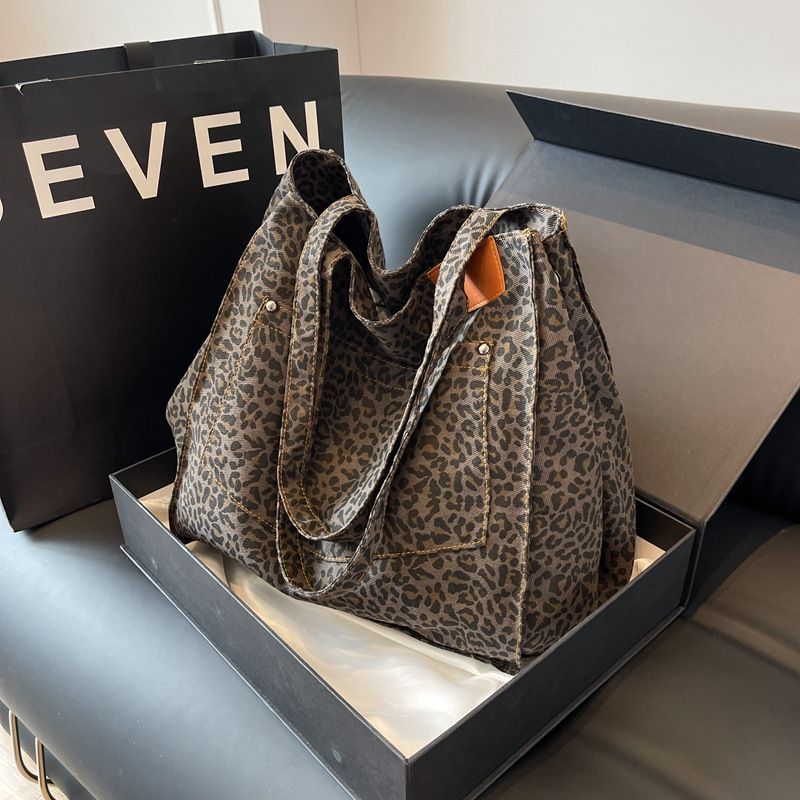 حقيبة يد بنمط الفهد، حقيبة كتف - مراجعة Women Bags Work وسعره