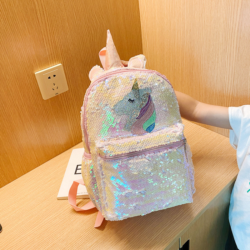 حقيبة ظهر يونيكورن مزينة بالتر - مراجعة Mini Backpack Women وسعره