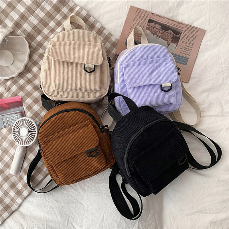 الصلبة اللون حقيبة ظهر صغيرة س - مراجعة Mini Backpack Women وسعره