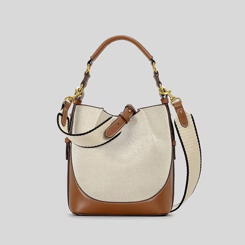 حقيبة دلو قماشية عصرية مصممة ح - مراجعة Women Bags Zara وسعره