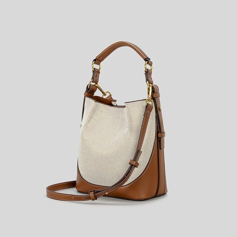 حقيبة دلو قماشية عصرية مصممة ح - مراجعة Women Bags Zara وسعره